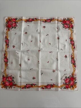 Christian Dior Floral Handkerchief